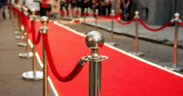 Red carpet at event